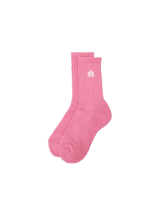FLASH Crew Socks Baby Pink