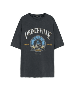PRINCEVILLE Print T-Shirt in D/Grey